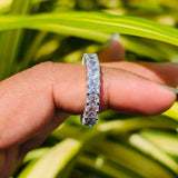 Lab Grown Radiant Cut Full Eternity Wedding Band For Women