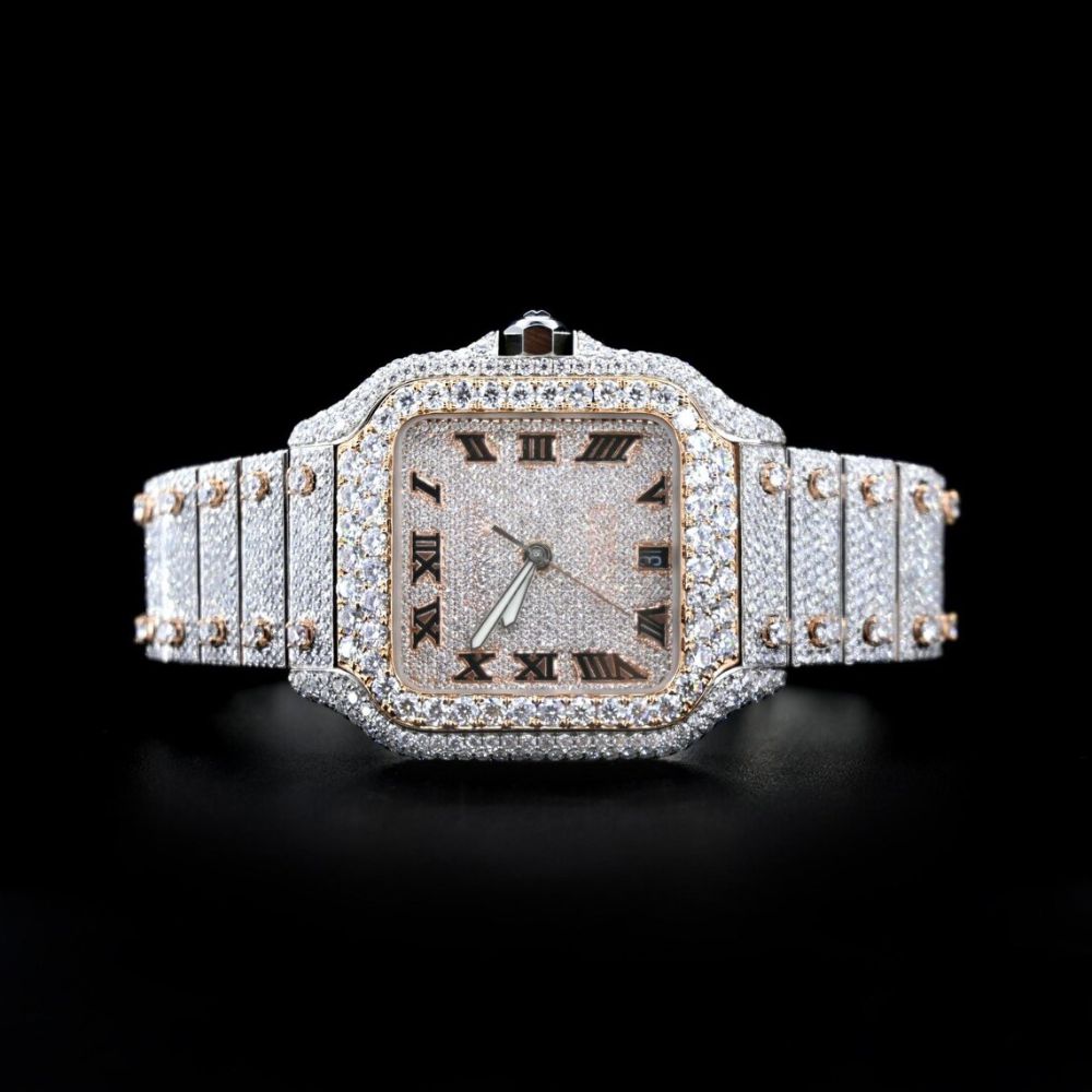 Men's Hip Hop Moissanite Diamond Watch