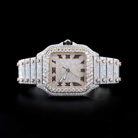Men's Hip Hop Moissanite Diamond Watch