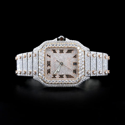 Men's Hip Hop Moissanite Diamond Watch