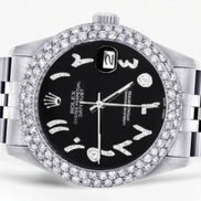 Iced Out VVS1 Moissanite Black Dial Elegant Watch