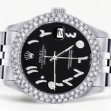 Iced Out VVS1 Moissanite Black Dial Elegant Watch