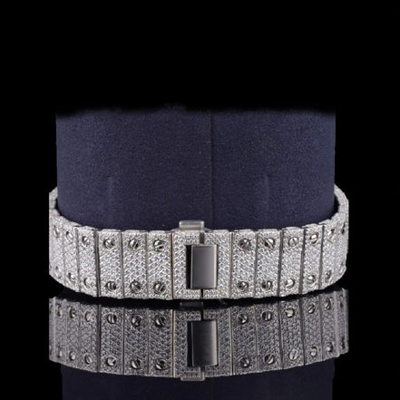 Automatic Fully Iced Out Moissanite Diamond Hip Hop Watch