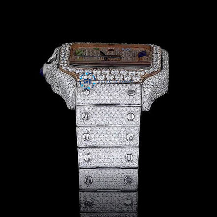 Rainbow Numeric Full Iced Out Luxury Rapper Style Watch For Men's