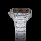 Rainbow Numeric Full Iced Out Luxury Rapper Style Watch For Men's