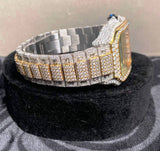 Elegant Look Arabian Style Fully Moissanite Hip Hop Watch