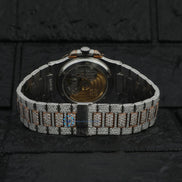 Automatic Moissanite Dual Tone Watch