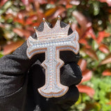 Custom Crown Moissanite Pendant For Men's/ Women's