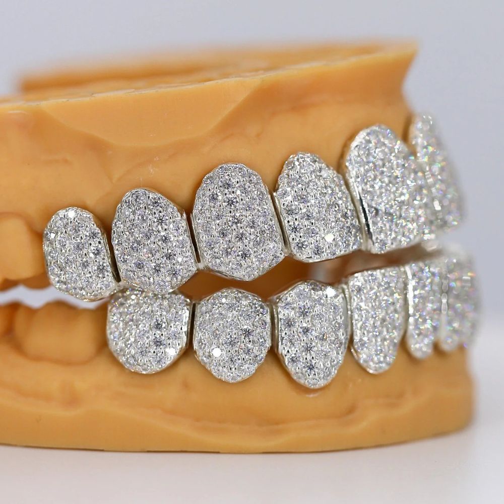 Ice Out Hip Hop Moissanite Diamond Grillz
