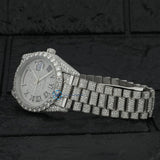 Day Date Iced Out Moissanite Full White Luxury Watch