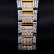 Elegant & Luxury Dual Tone Moissanite Men's Watch
