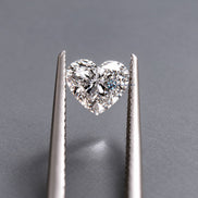 F- VS1 Clarity Heart Cut Lab Grown Diamond, Heart Shaped Diamond