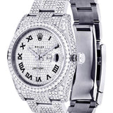 Fully Iced Out VVS1 Moissanite Date Just Hip Hop Watch