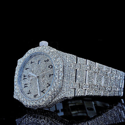 Fully Iced Out Moissanite Luxury Watch