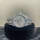 Lab Created Moissanite Iced Out Hip Hop Watch For Men's