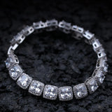 925 Sterling Silver Glacier Clustered Tennis Bracelet