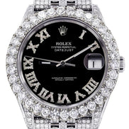 Black Moissanite Diamond Unique Style Luxury Watch