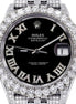 Black Moissanite Diamond Unique Style Luxury Watch