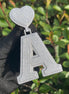 Moissanite Handmade Customize Letter Pendant