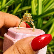 3 Carat Fancy Color Marquise Lab Grown Diamond Ring