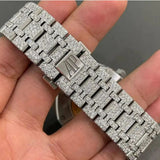 Bust Down Iced Out Moissanite Handcrafted Wrist Watch