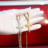 Hip Hop Drippy Cross Moissanite Diamond Pendants