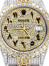 Dual Tone Expensive Moissanite Rapper Style Watch