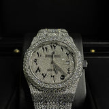 D Color Moissanite Fully Iced Out Watch For Men's