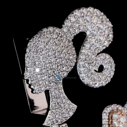 VVS1 Clarity Moissanite Diamond Doll Hip Hop Pendant