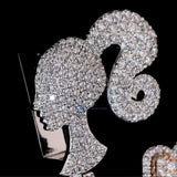 VVS1 Clarity Moissanite Diamond Doll Hip Hop Pendant