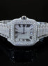 Iced Out Handmade Full White Moissanite Watch