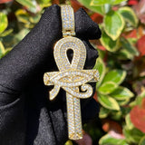 Iced Out Criss Cross Moissanite Diamond Necklace For Men's