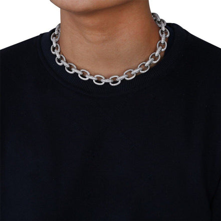 Moissanite Diamond Cuban Chain For Men's