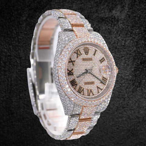 Fancy And Stylish Moissanite Wrist Watch Gift For Men's