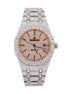 Black Stick Moissanite Dual Tone Men's Watch