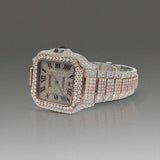 VVS1 Moissanite Dual Tone Fashion Watch For Men's