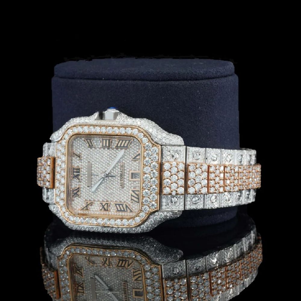 Customize Design Luxury Moissanite Diamond Automatic Watch