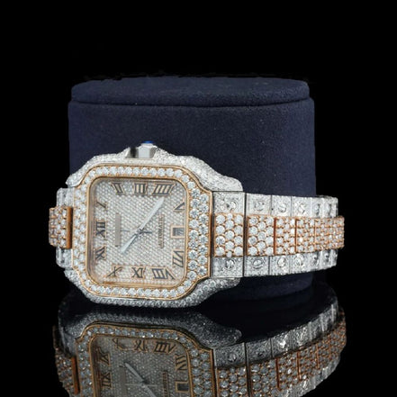 Customize Design Luxury Moissanite Diamond Automatic Watch