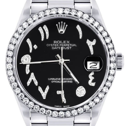 Stainless Steel Moissanite Classic Fancy Watch