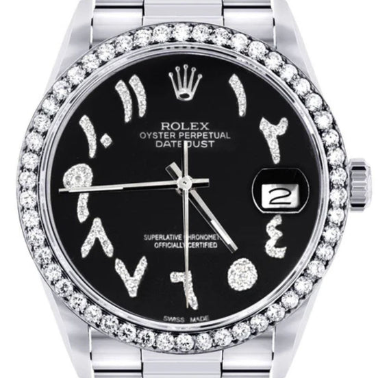 Stainless Steel Moissanite Classic Fancy Watch