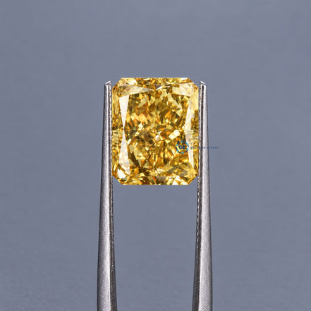 Yellow CVD Lab Grown Diamond, Loose Diamond For Custom Designs