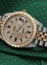 Two Tone Datejust Moissanite Automatic Watch