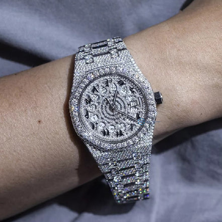 Moissanite Hip Hop Luxury Iced Out Automatic Watch