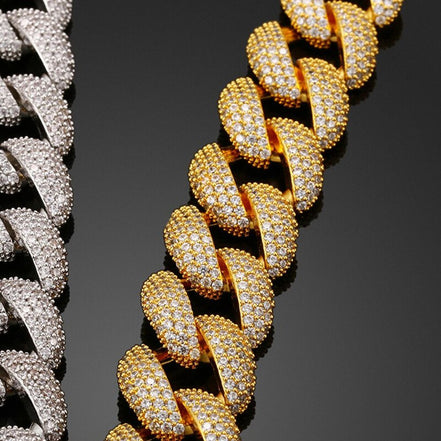 Moissanite Diamond Miami Cuban Link Iced Out Chain