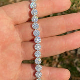 925 Sterling Silver Men's Iced Out Bracelet