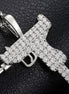 925 Sterling Silver Machine Gun Hip Hop Chain Necklace