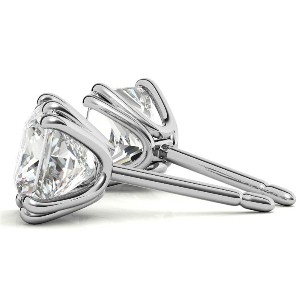 Princess Cut Moissanite Small Stud Earrings For Her
