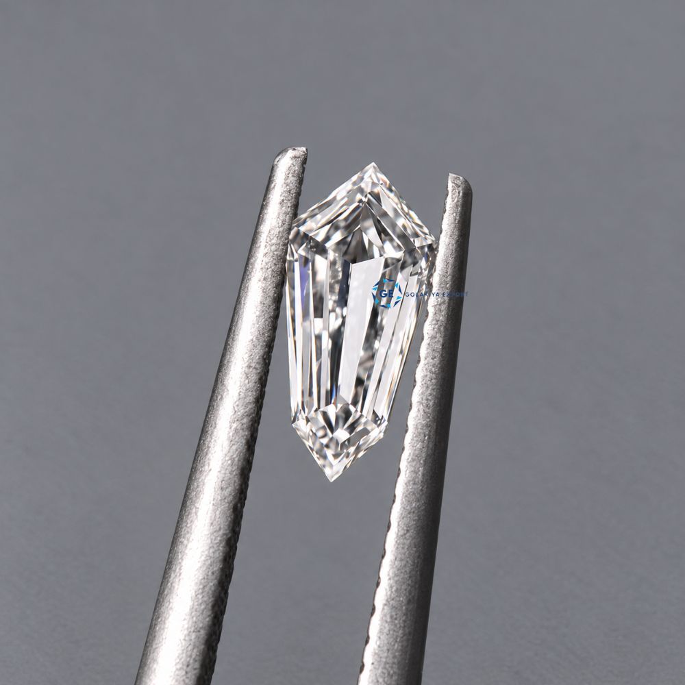 Geometric Coffin Cut Lab Diamond, Loose Fancy Shaped Diamond
