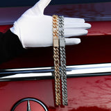 Figaro Link Buss Down Hip Hop Moissanite Chain
