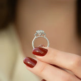 Moissanite Oval Cut Vintage Engagement Ring
